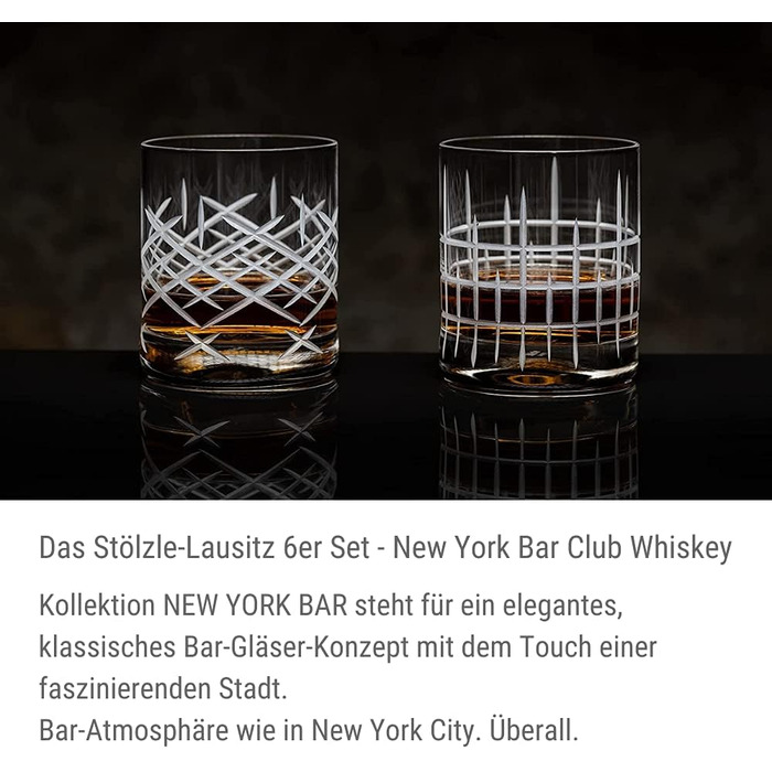 Набор стаканов для виски 320 мл 6 предметов Lausitz Stölzle