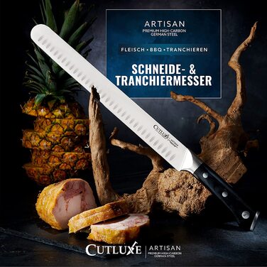Нож-топорик для мяса Cutluxe Artisan из нержавеющей стали, рукоять из дерева пакка, 30 см