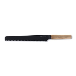 Нож для хлеба 23 см черный/дерево Ron Berghoff
