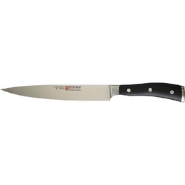 Нож шеф-повара Wsthof Classik Ikon, Чернй нож из нержавеющей стали, 20 см, 20 см одинарнй
